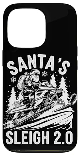 Hülle für iPhone 13 Pro Santa's Sleigh 2.0 Lustiges Weihnachts-Schneemobilfahren auf dem Weihnachtsmann von Xmas Snowmobiling Lover Winter Kids Men Women Tees