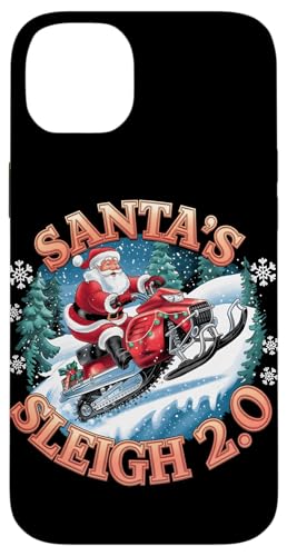 Hülle für iPhone 14 Plus Santa's Sleigh 2.0 Lustiges Weihnachts-Schneemobilfahren auf dem Weihnachtsmann von Xmas Snowmobiling Lover Winter Kids Men Women Tees