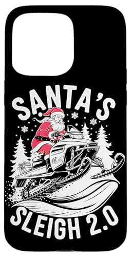 Hülle für iPhone 15 Pro Max Santa's Sleigh 2.0 Lustiges Weihnachts-Schneemobilfahren auf dem Weihnachtsmann von Xmas Snowmobiling Lover Winter Kids Men Women Tees