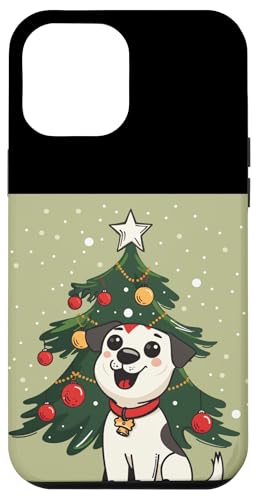 Hülle für iPhone 12 Pro Max Verzierter Weihnachtsbaum mit hübschem Hundekostüm von Xmas Tree with Dog Outfit