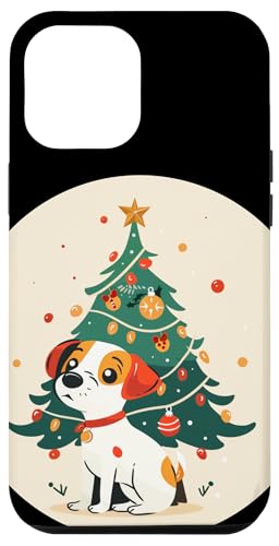 Hülle für iPhone 14 Plus Lustiges, festliches Weihnachtshund mit Weihnachtsbaum-Kostüm von Xmas Tree with Dog Outfit