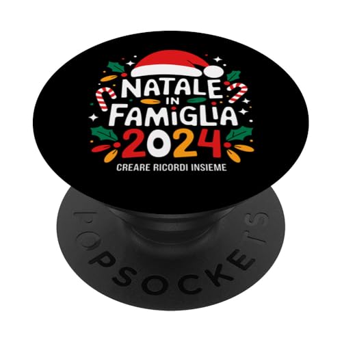 Frohe Weihnachten Italienische Familie Natale In Famiglia 2024 Italien PopSockets Klebender PopGrip von XmasItalyFam