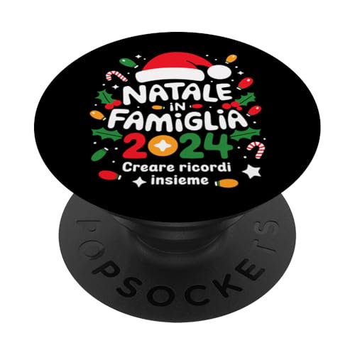 Frohe Weihnachten Italienische Familie Natale In Famiglia 2024 Italien PopSockets Klebender PopGrip von XmasItalyFam