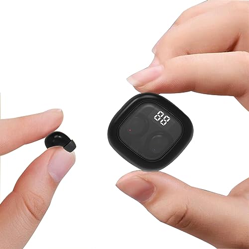 Xmenha Unsichtbare Kopfhörer kabellos Bluetooth im Ohr True Mini Wireless in Ear Kopfhörer Earbuds Headphones kleinste Schlafkopfhörer Bluetooth drahtlose Ohrhörer für kleine Ohren Gehörgänge von Xmenha