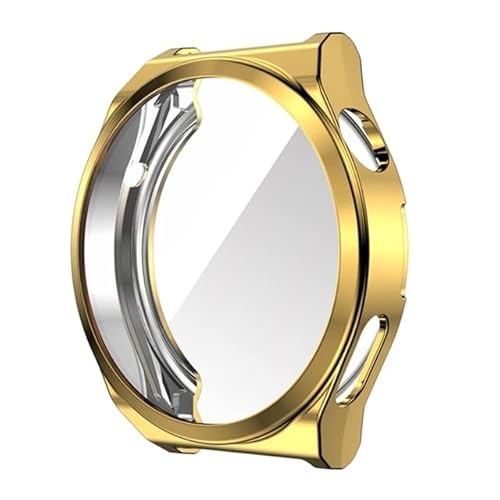 XoTek Schutzhülle Full Cover Case für Huawei Watch GT 3 Pro 43mm/46mm Screen Protector (GT3 Pro 43mm, Gold) von XoTek