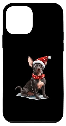 Hülle für iPhone 12 mini Niedlicher Xoloitzcuintli Hund Weihnachten Merry X-mas Grafik von Xoloitzcuintli Christmas Dog Breed Designs