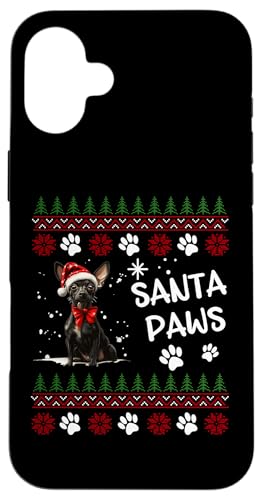 Hülle für iPhone 16 Plus Niedlicher Xoloitzcuintli Hund hässliche Weihnachtsmannpfoten von Xoloitzcuintli Christmas Dog Breed Designs