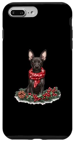 Hülle für iPhone 7 Plus/8 Plus Niedlicher Xoloitzcuintli Hund Weihnachten Merry X-mas Grafik von Xoloitzcuintli Christmas Dog Breed Designs