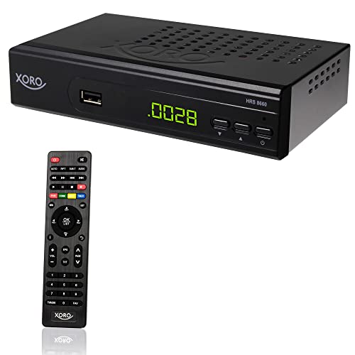 XORO HRS 8659 - Digitaler DVB-S2 HDTV Satelliten-Receiver, HDMI und SCART Anschluss, Unterstützt Unicable, Digitaler Audioausgang, USB 2.0 Media Player von Xoro