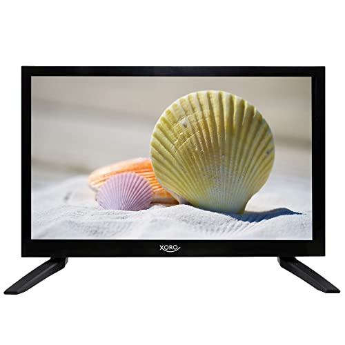 XORO HTC 1949 V2-18.5" Zoll (47cm) LCD HD Fernseher mit HDTV Triple Tuner, Slot-In DVD Player, USB 2.0 Mediaplayer, CI+ Schacht, 12V Anschluss, Schwarz von Xoro