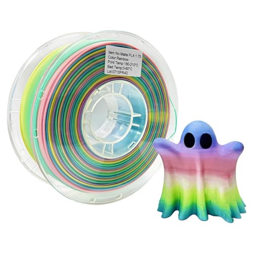 Xtauaguh 3D-Drucker-Filament,3D-Druck-Filament, Widerstandsfähiges 3D-Druckzubehör Mehrfarbiges Filament, Rainbow Color Filament Bundle 3D-Druckerzubehör für kreative Projekte von Xtauaguh