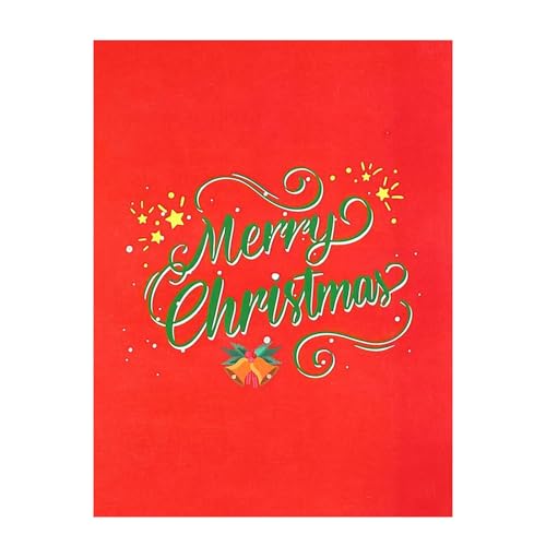 Xtauaguh Lustige Weihnachtskarte, Pop-Up-Weihnachtskarte | Frohe Weihnachten Pop-up-Papierkarten-Postkarte | Party-Dekorationszubehör, Weihnachtskarten, handgeschriebene Notizkarten für Freunde und von Xtauaguh