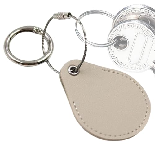 Xtauaguh Tracker-Hülle für Hundehalsband, Tracker-Halter, Schlüsselanhänger,Tropfenförmiger Ringhalter | Schützende Tracker-Abdeckung mit Metallringschloss, Artikelfinder-Zubehör für Haustiere, von Xtauaguh