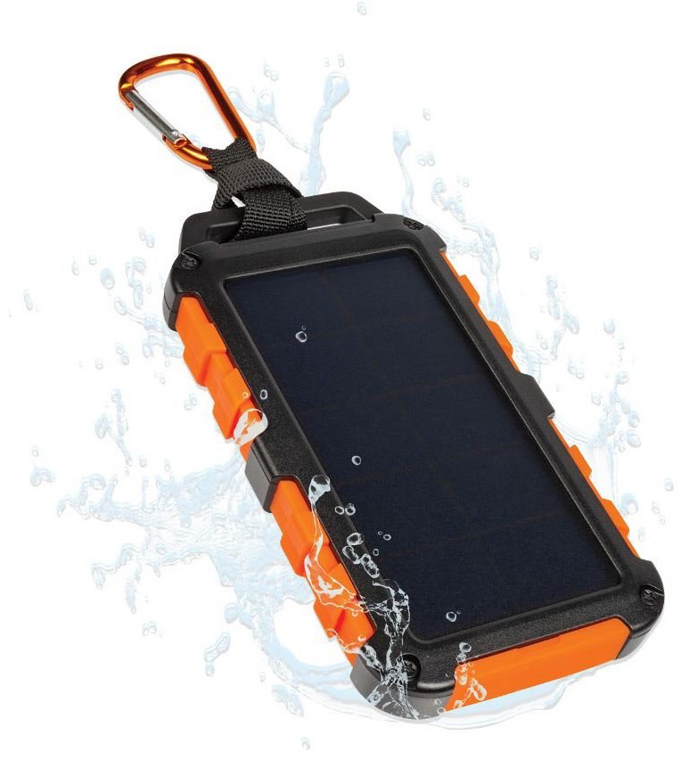 Solar Charger 10.000 Powerbank schwarz/orange von Xtorm