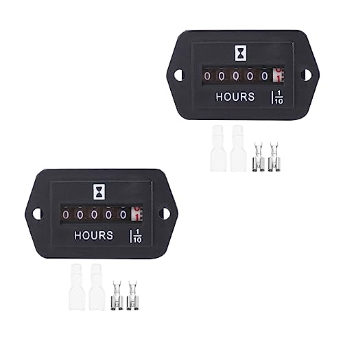 Xuanxi Mechanischer Stundenzähler, komplett, Dichtung, Timer, Messgeräte für Diesel, Benzinmotor, Generator, HM002, Motorwartung, Stundenzähler, mechanische Stoppuhr, LCD-Display, Timer, ABS-Timer, von Xuanxi