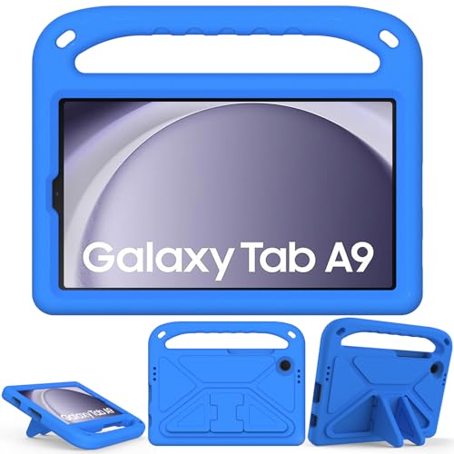 XunyLyee Hülle Kinder für Samsung Galaxy Tab A9 8.7 Zoll 2023 SM-X110/ SM-115 Eva Stoßfest Schutzhülle, Blue von XunyLyee