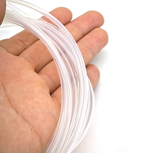 Xuulan 10 Meter ID 0,3 mm bis 1 mm PTFE-Schlauch, starres Rohr, 260 ℃ Hochtemperatur-Wickeldraht-Kabelhülse(ID0.3mm OD0.8mm 600V) von Xuulan