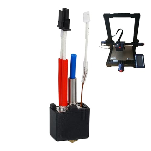 Xvilmaun 3D-Drucker-Hotend-Kit, zusammengebautes Hot-End-Kit für 3D-Drucker,24V-Ersatz-Hot-Ends | Heizblock-Heizrohr-Thermistor, 60-W-Extruder-Hot-End für Hochgeschwindigkeits-3D-Drucker von Xvilmaun