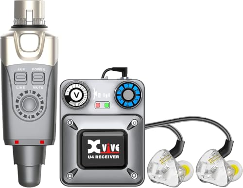 Xvive U4T9 Drahtloses In-Ear-Monitor-System mit U4 und T9 IEM-Kopfhörern von Xvive