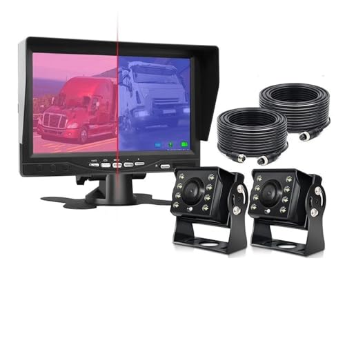 HD Rückfahrkamera AHD Aufnahme DVR 7 Zoll Auto Monitor Mit 1920 * 1080P Fahrzeug Rückansicht Kamera Für LKW Bus Unterstützung SD Karte Auto Rückansicht Kamera(2 Cameras-5m-20m) von Xwthsch