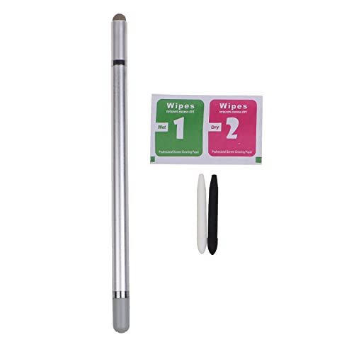 Kapazitiver 3-in-1-Stift mit Faserspitze und Tuch für den Kopf mit hoher Empfindlichkeit und für Touchscreens, Drawi-Empfindlichkeitsstift, 3-in-1 von Xzmzbxzb