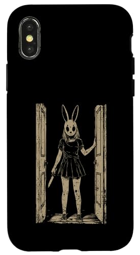 Hülle für iPhone X/XS Anime Horror Bunny Aesthetic Soft Grunge Waifu Japanisches Mädchen von Y2K Alt Clothes Grunge Tees For Men & Women