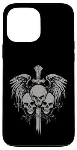 Totenkopf Kreuz Y2K Grunge Ästhetisch Alt Goth Totenkopf Kreuz Gothic Hülle für iPhone 13 Pro Max von Y2K Alt Clothes Grunge Tees For Men & Women