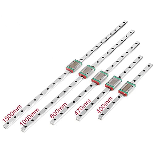 YAKESTYLE Druckerteile- BIGTREETECH. Linearführungsschiene 1 2MM MGN12H MGN12C 200 300 400 450 500 600MM Achse CNC Linear mit Wagenschieber für 3D-Drucker (Size : MGN12H-450MM) von YAKESTYLE