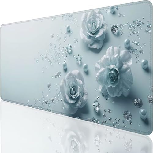 Gaming Mauspad XXL 1000x500x3mm Übergröße groß Mousepad XXL Schreibtischunterlage mit wasserdichter Oberfläche Mouse Pad mit Rutschfester Gummiunterseite Gaming Zubehör grau Anlage 7-7 von YALNSENN