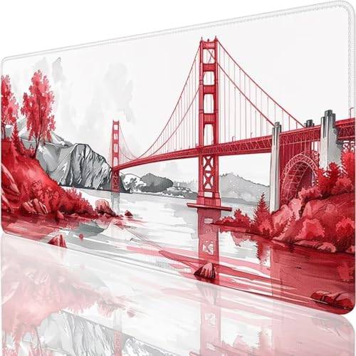 Gaming Mauspad XXL grau Baum - Großes Mousepad Desk Mat 700x300x3mm - rutschfeste Schreibtischunterlage für Gaming und Büro - Fransenfreie Ränder - Präzises und langlebiges maxlvl Large Mouse pad G-4 von YALNSENN