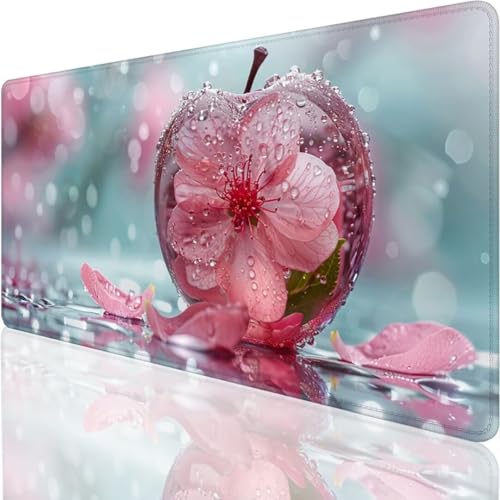 XXXL Übergröße Mauspad 800x300x3mm Desk Mat - Gaming Mousepad Groß - Tischunterlage Large Size - verbessert Präzision und Geschwindigkeit XXXL - für Rosa Anlage 6-6 von YALNSENN