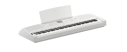 Yamaha DGX-670 - Tragbares Digitalpiano Mit 88 gewichteten Tasten, Bluetooth Audio, CFX Piano Sound, 630 Instrumentenklängen - Weiß von YAMAHA