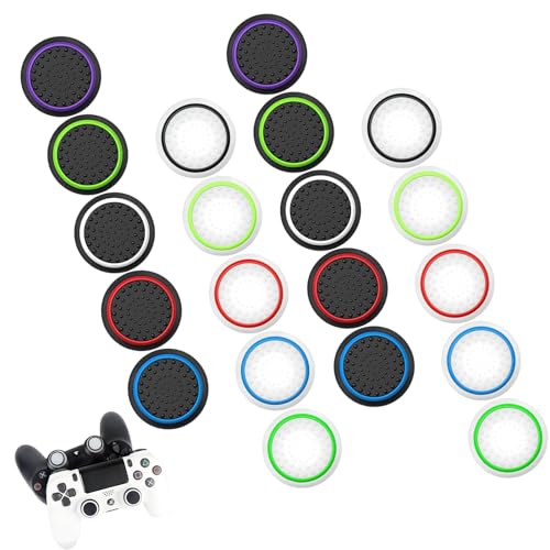 YANINEE 20Pcs 10 Farben PS4 PS5 Controller Zubehör Grip Schutzabdeckung von YANINEE