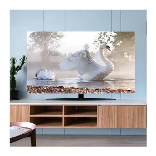 YANKUN TV Abdeckung TV-Abdeckung Staubschutztuch 32-70 Zoll Höhe Qualität Haushalt Hängender Desktop Gebogener TV Universal FüR Flacher Fernseher(09,32inch 80x50cm) von YANKUN