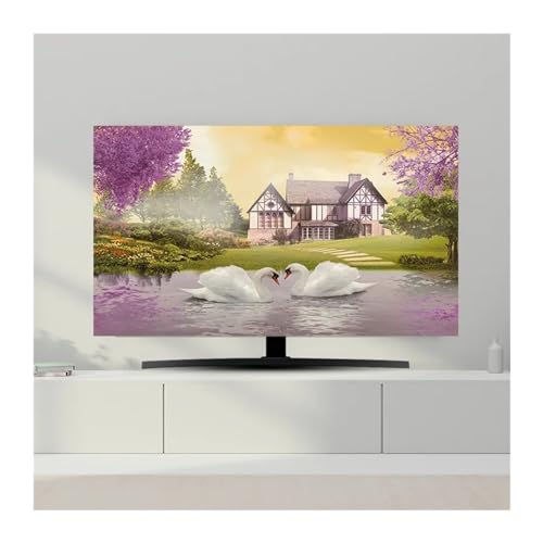 YANKUN TV Abdeckung TV-Abdeckung Staubschutztuch 32-70 Zoll Höhe Qualität Haushalt Hängender Desktop Gebogener TV Universal FüR Flacher Fernseher(16,49-52inch 118x70cm) von YANKUN