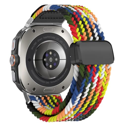 YASPARK Armband Kompatibel mit Galaxy Watch Ultra Armband 47mm, Magnetisches Nylon Sport Ersatzarmband für Galaxy Watch Ultra Armband 47mm, Armbänder für Damen Herren von YASPARK