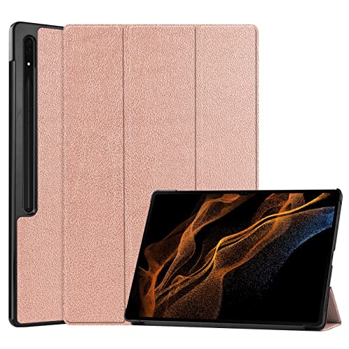 YAYIYY Hülle Kompatibel mit Honor Pad GT Pro, Auto Wake, Ultradünne Hülle mit Standfunktion PU Leder Schutzhülle.Roségold von YAYIYY