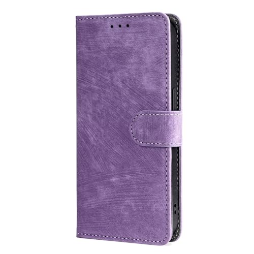 YAYIYY Hülle Kompatibel mit Honor X60 Pro 5G, mit Kartenfächern, Ständer, Magnetverschluss, Premium Leder Brieftasche Flip Cover Handyhülle.Lila von YAYIYY