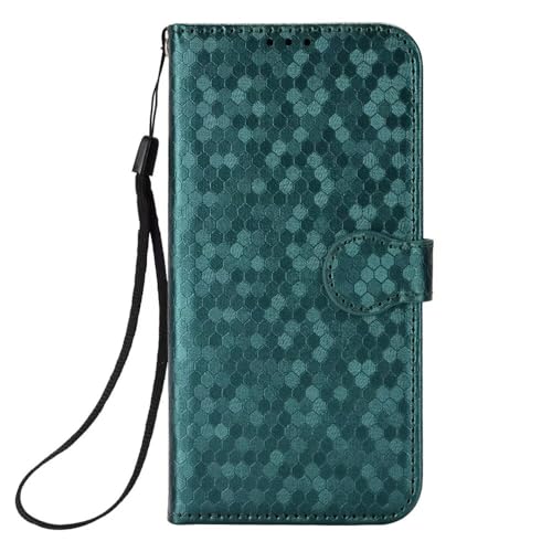 YAYIYY Hülle Kompatibel mit Umidigi Note 90c, Premium Leder Brieftasche Flip Cover mit Kartenfächern Magnetverschluss Ständer.Grün von YAYIYY