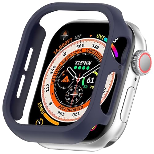 YAYIYY Hülle für Apple Watch Series 10 46mm,Harter PC, Ultradünn, Sturzsicher, Kratzfest, Smartwatch Schutzhülle.Mitternachtsblau von YAYIYY