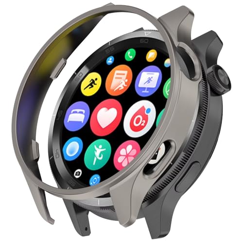 YAYIYY Hülle für Xiaomi Watch S4 eSIM/Xiaomi Watch S4,Harter PC, Ultradünn, Sturzsicher, Kratzfest, Smartwatch Schutzhülle.Titanfarbe von YAYIYY