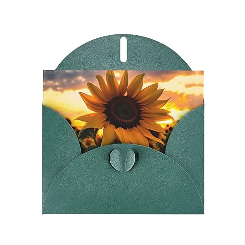 Geburtstagskarte mit Umschlägen mit Sonnenblumen-Motiv, diese leere Grußkarte verwendet Perlenpapier-Liebesknopf-Umschlag-Verpackung. Für alle Anlässe, Geburtstagskarten, Hochzeitskarten. von YAzgaN