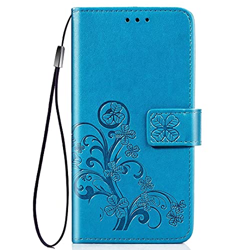YBROY Handyhülle für Ulefone Note 10P Hülle, Mit Kartenfach und Standfunktion, Premium Leder Flip Cover Brieftasche Case, Schutzhülle für Ulefone Note 10P.(Blau) von YBROY