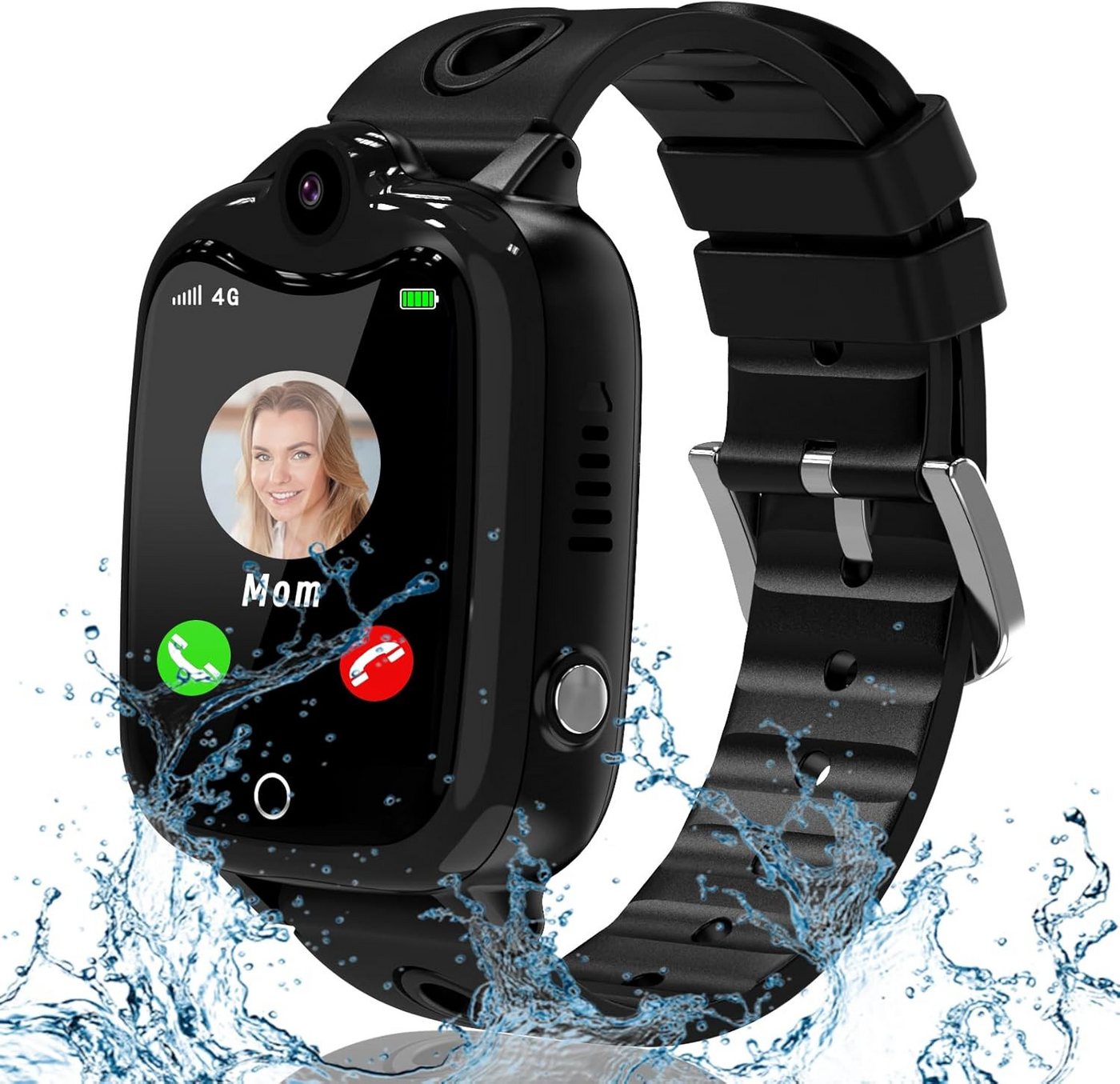 YEDASAH 4G-Kinderuhr mit GPS, LBS und WIFI-Ortung Smartwatch (Android, iOS), mit Spiele, Schrittzähler, Videoanruf, Schulmodus, Kamera, SOS, IP67 von YEDASAH