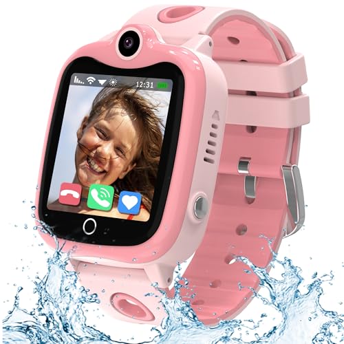 YEDASAH 4G Smartwatch Kinder, Kinder Smartwatch mit GPS und Telefon, SOS, Schulmodus, Videoanrufe, Schrittzähler, Puzzlespiele, Wählen,Uhr Kinder mit Anruffunktion, Smartwatch für 4-14 Jungen Mädchen von YEDASAH