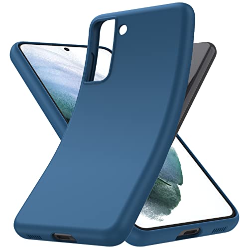 Blau Hülle für Samsung Galaxy S21 5G, Stoßfest Schutzhülle, Weiches Silikon TPU, Extra Dünn, Handyhülle für Samsung Galaxy S21 Blau von YESARMOR