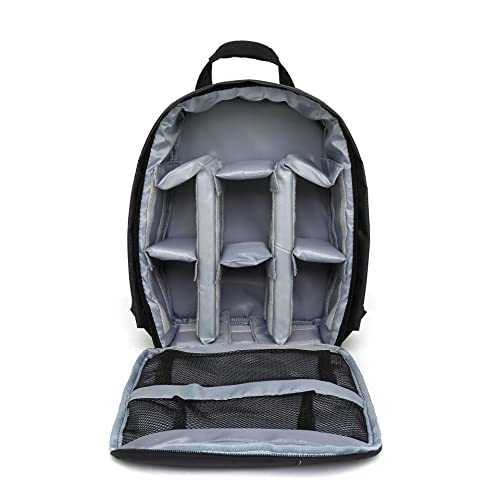 YESEFVXVT Kamera-Rucksack-Tasche wasserdicht im Freien Fotografie Rucksack-Video DSLR. Kameratasche Fit for Nikon Fit for Canon Kameratasche(Gray with Tripod) von YESEFVXVT