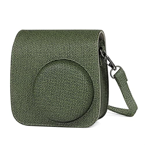 YESEFVXVT Kameratasche PU-Ledertasche Kameratasche mit Schultergurt passend for Mini 9 8 8+ Kameratasche(Green) von YESEFVXVT