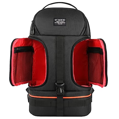 YESEFVXVT SLR wasserdichte Kamera-Rucksack-Stativ-Tasche for Reflektor geeignet for 15,6-Zoll-Laptoptasche SLR Fotos passend for Canon Fit for Nikon Fit for Sony Kameratasche(Red) von YESEFVXVT