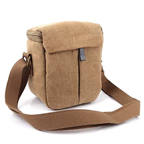 YESEFVXVT Schultertasche der digitalen Kameratasche WX200 WX300 WX170 WX150 NEX-C3 NEX-3N NEX-5C NEX-5R NEX-5N NEX-5T H100 H200 A5000 Fit for Sony Kameratasche(Khaki) von YESEFVXVT